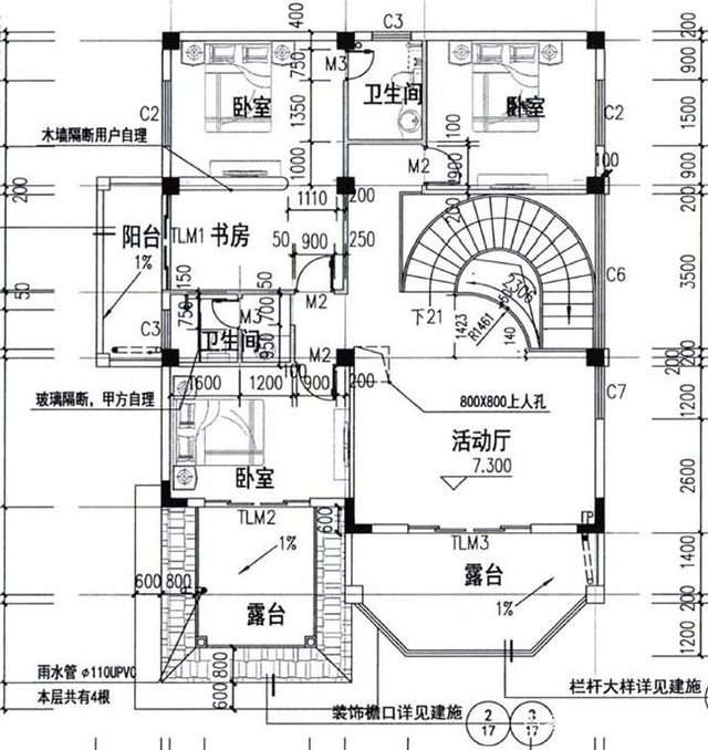 農(nóng)村復(fù)式三層建筑設(shè)計圖紙 農(nóng)村復(fù)式三層建筑設(shè)計圖紙