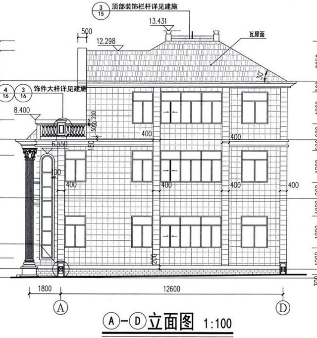 農(nóng)村復(fù)式三層建筑設(shè)計圖紙 農(nóng)村復(fù)式三層建筑設(shè)計圖紙