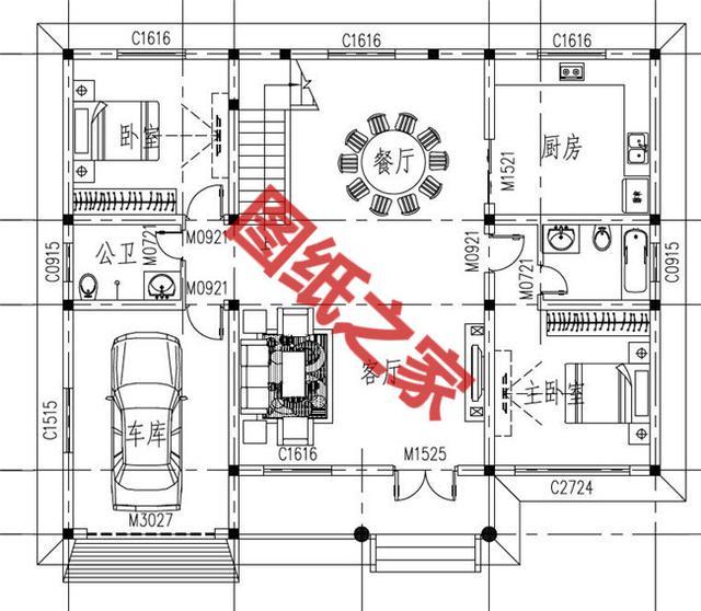 一層平房別墅的平面圖 一層平房別墅的平面圖