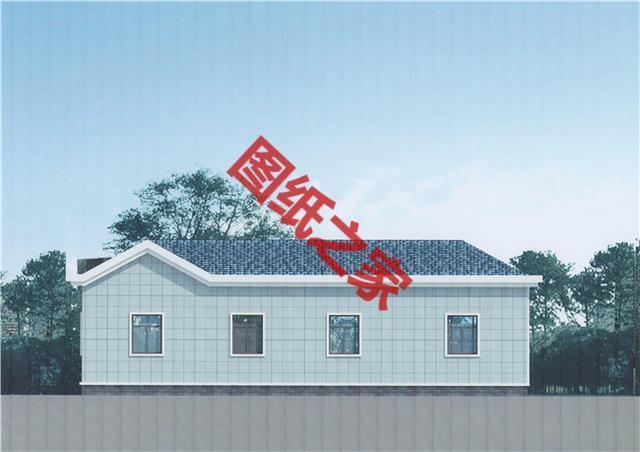 一層平房別墅的平面圖 一層平房別墅的平面圖