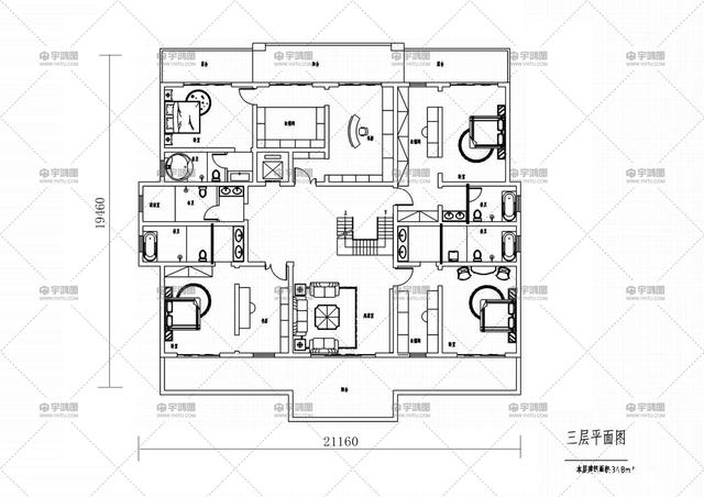 新中式四層別墅設計 新中式四層別墅設計