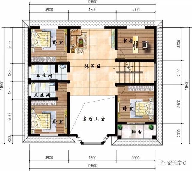 客廳挑空計的農村別墅 客廳挑空計的農村別墅