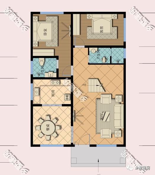 8X12米的農村自建房屋 8X12米的農村自建房屋