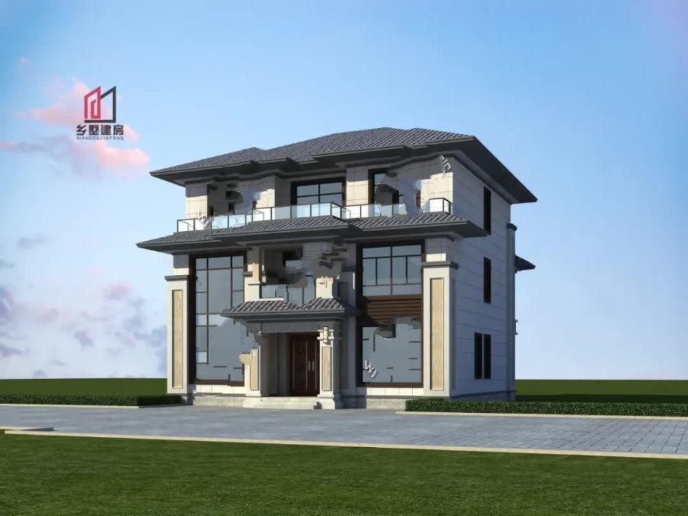 三層新中式風格的農村自建別墅設計 三層新中式風格的農村自建別墅設計