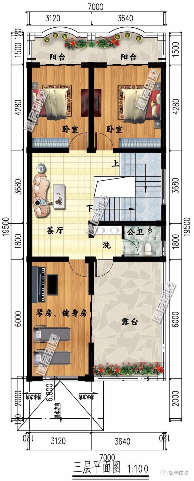 平頂的鄉村別墅 平頂的鄉村別墅