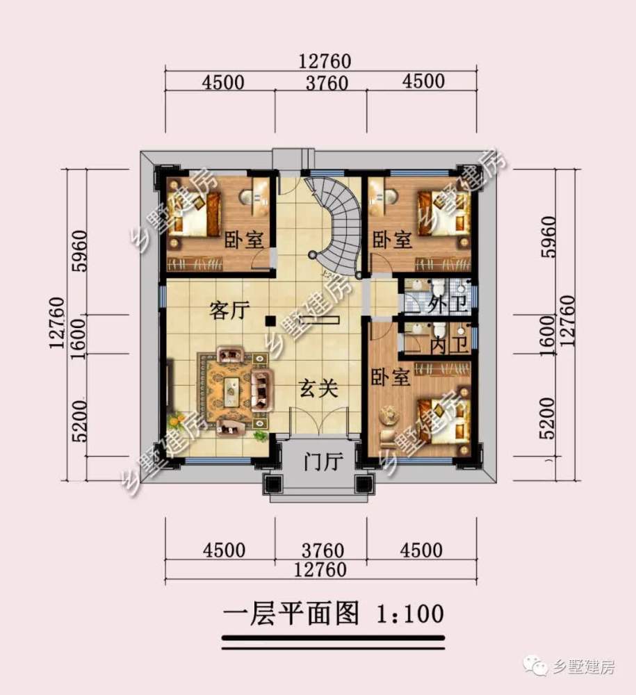 農村三層別墅新中式風格 農村三層別墅新中式風格