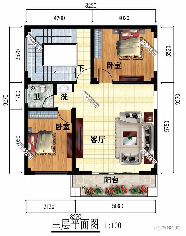 平屋頂設計的農村別墅 平屋頂設計的農村別墅