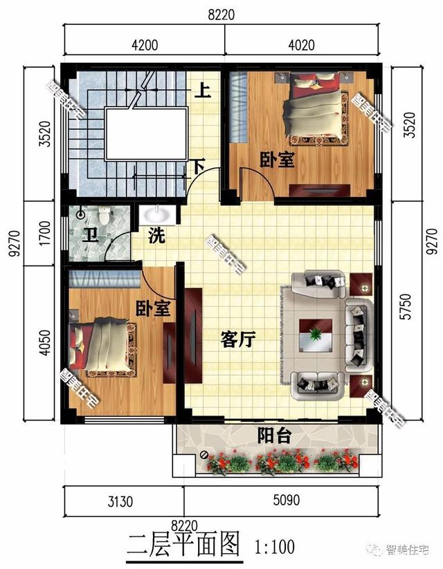 平屋頂設計的農村別墅 平屋頂設計的農村別墅