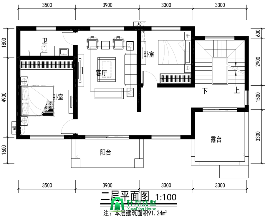 二層平面圖 二層平面圖