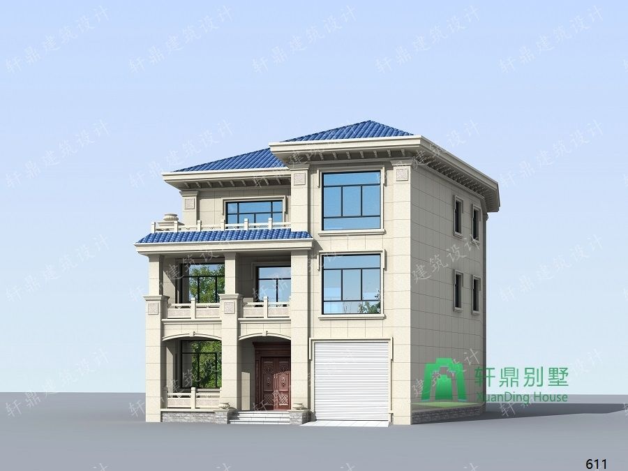 農(nóng)村三層帶車庫自建別墅設(shè)計圖側(cè)面效果圖.jpg 農(nóng)村三層帶車庫自建別墅設(shè)計圖側(cè)面效果圖.jpg