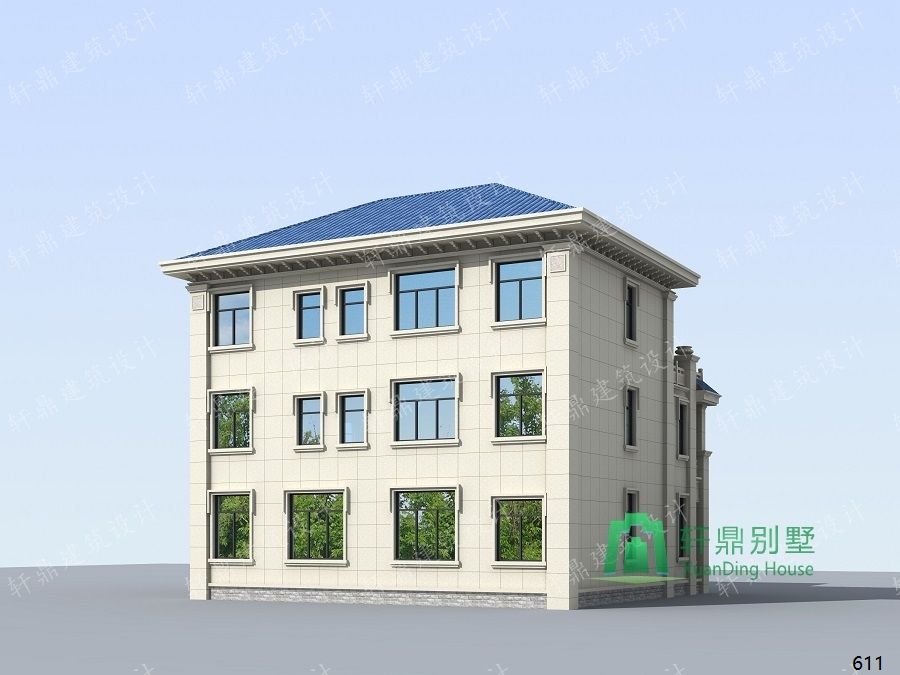 農(nóng)村三層帶車庫自建別墅設(shè)計圖背面效果圖.jpg 農(nóng)村三層帶車庫自建別墅設(shè)計圖背面效果圖.jpg